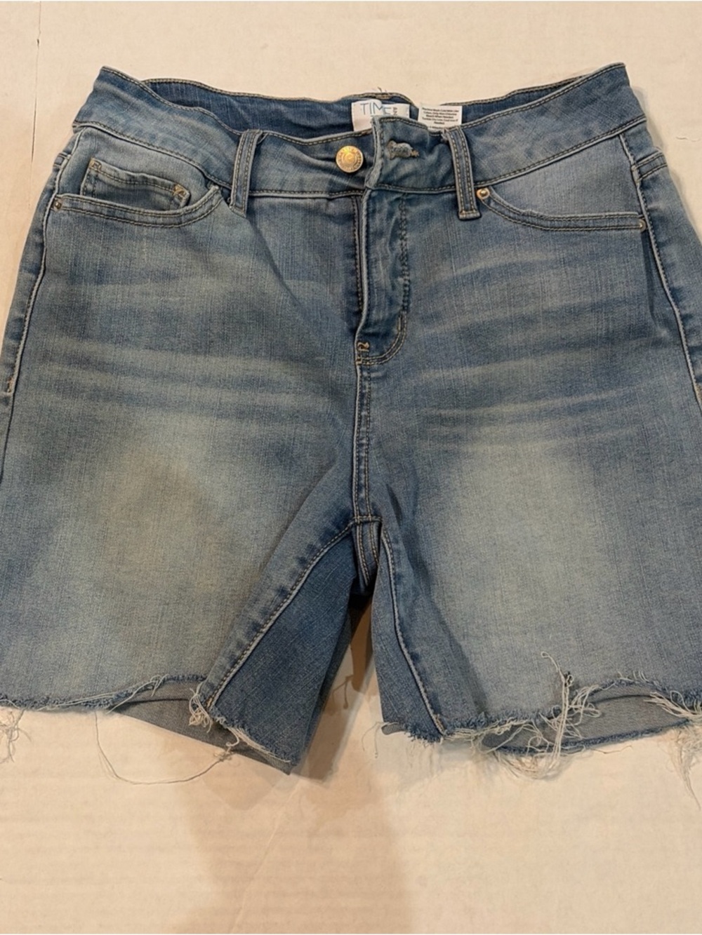 Time and Tru Light Blue Cutoff Denim Shorts